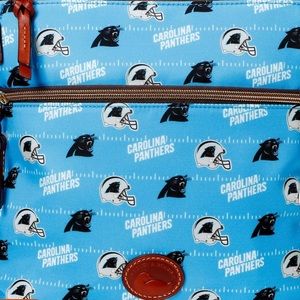 D&B Carolina Panthers Nylon Crossbody Purse